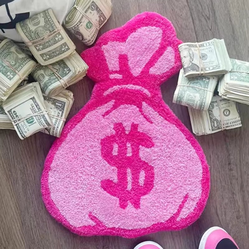Purse Rugs Tufted Material Cartoon Carpet Anime Home Soft Fur Rugs Children Girl Bedroom Living Room Doormat Decor Floor Mat