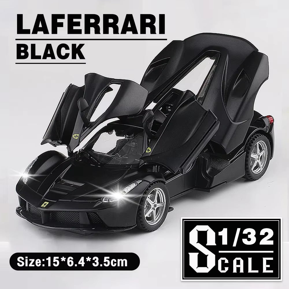 Scale 1:32 Ferrari Laferrari Supercar Metal Diecast Alloy Toys Cars Model for Boy Children Kids Gift Vehicles Hobbies Collection