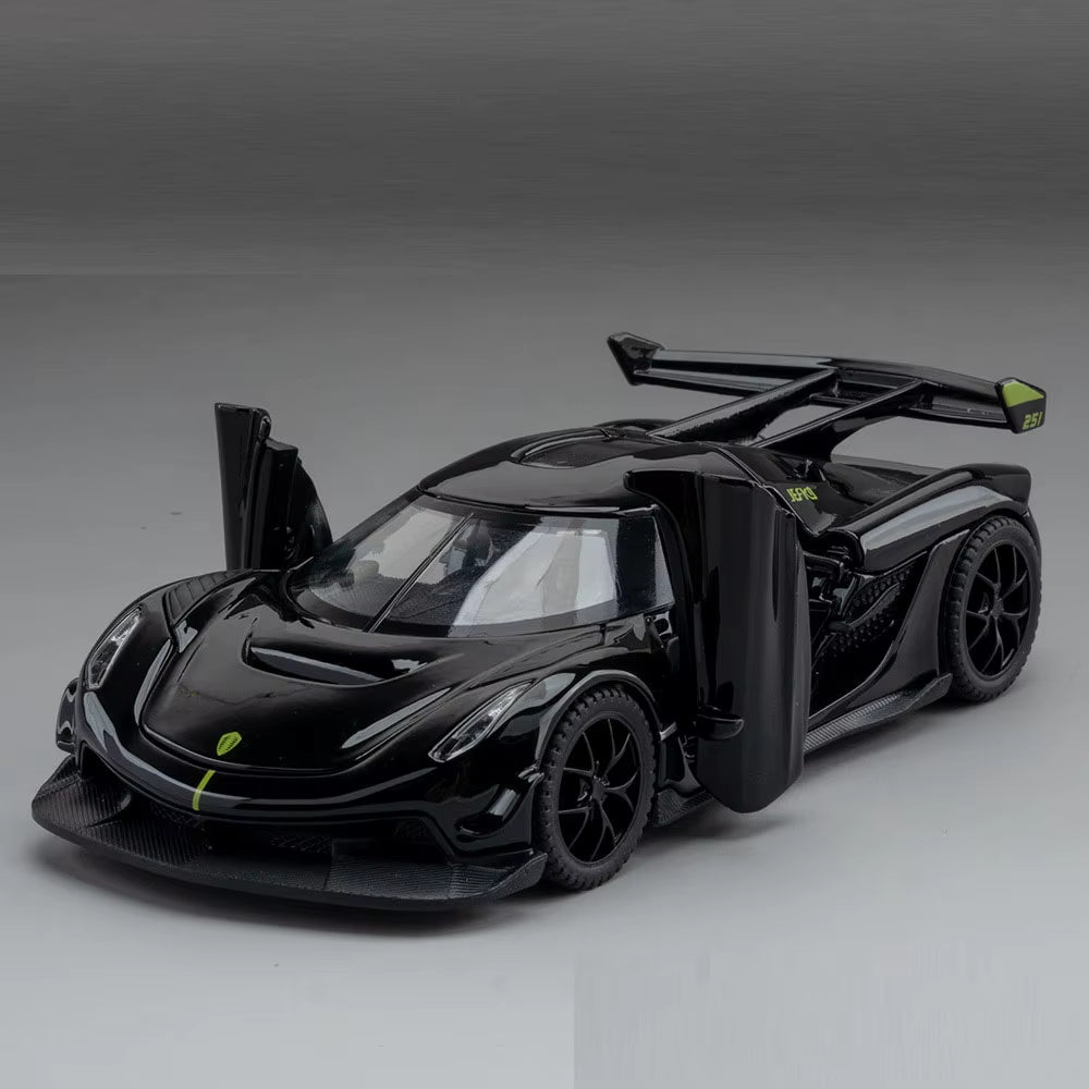 1/32 Scale Alloy Jesko Cars Models Toys Metal Diecasts Vehicles Model with Sound Light Sport Car Model for Boys Collection Gifts